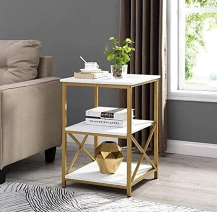 Luxury 3-Tiers Square Sofa Side Table – Stylish & Functional