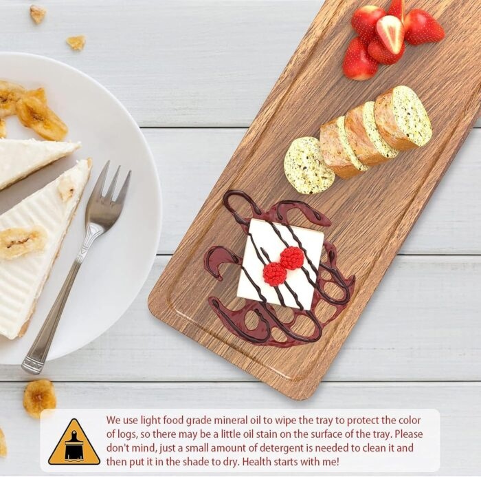 Best Wooden 3-Tier Serving Tray Fruit & Pastry Display - Durable & Waterproof - Image 4