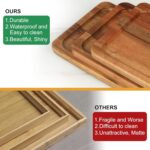 Best Wooden 3-Tier Serving Tray Fruit & Pastry Display - Durable & Waterproof - Image 2