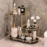 Luxury Design Free Standing Shelf 3 Tier Makeup Organizer - Image 3