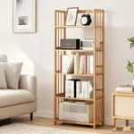 4/5-Tier Bamboo Bookshelf - Image 3