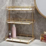 3-Layer Luxury Design Free-Standing Shelf Makeup Organizer - Image 4