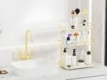 3-Layer Luxury Design Free-Standing Shelf Makeup Organizer - Image 3