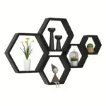 5pcs Hexagon Floating Shelves - Image 3