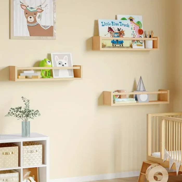 Premium Wooden 2-Piece Wall Shelf - Stylish & Durable Storage - Image 4